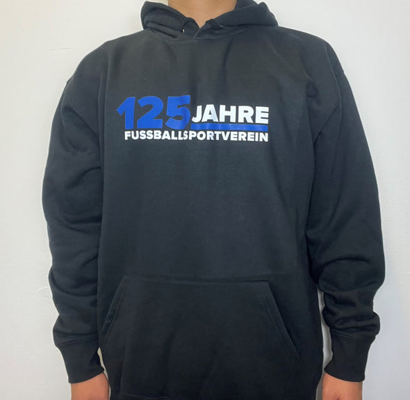 Hoodie Premium "125 Jahre" schwarz