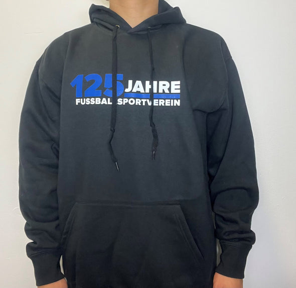 Hoodie Premium "125 Jahre" schwarz